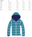 Pikowana kurtka zimowa z kapturem futerkiem ARIA PUFF PLUS SIZE (Biały) 7XL (54)