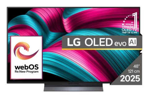 Telewizor LG OLED48C51LA OLED EVO 48'' 4K Ultra HD 144 Hz WebOS Dolby Atmos Czarny Telewizor LG OLED48C51LA OLED EVO 48'' 4K Ultra HD 144 Hz WebOS Dolby Atmos Czarny
