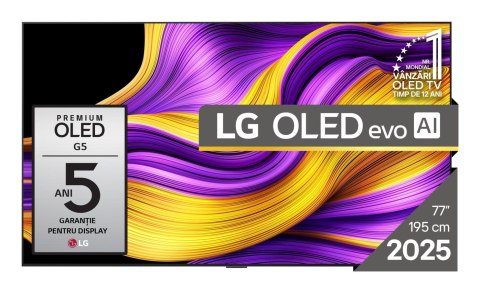 Telewizor LG OLED77G51LW OLED EVO 77'' 4K Ultra HD 165Hz WebOS Dolby Atmos Czarny Telewizor LG OLED77G51LW OLED EVO 77'' 4K Ultra HD 165Hz WebOS Dolby Atmos Czarny