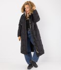 Długa kurtka pikowany płaszcz zimowy URBAN LONG PUFF (Czarny) XXL (44)