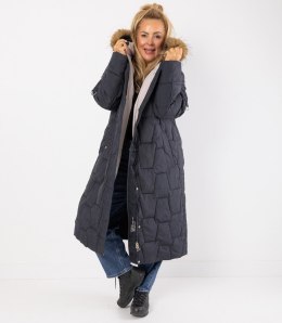 Długa kurtka pikowany płaszcz zimowy URBAN LONG PUFF (Niebieski) XXL (44)