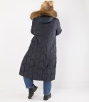 Długa kurtka pikowany płaszcz zimowy URBAN LONG PUFF (Niebieski) XXL (44)
