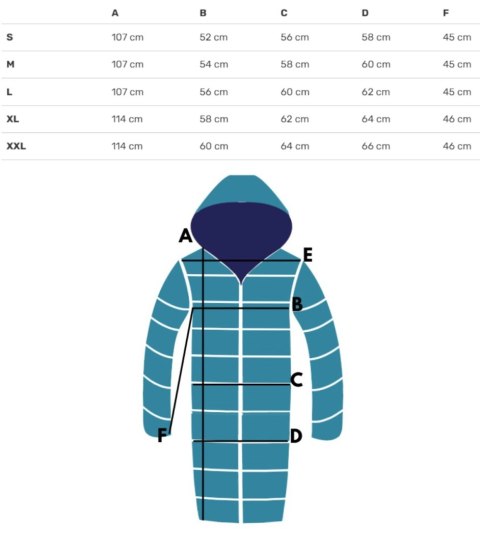 Długa kurtka pikowany płaszcz zimowy URBAN LONG PUFF (Niebieski) XXL (44) Długa kurtka pikowany płaszcz zimowy URBAN LONG PUFF (Niebieski) XXL (44)