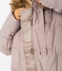 Długa kurtka pikowany płaszcz zimowy URBAN LONG PUFF PLUS SIZE (Beżowy) 7XL (54)