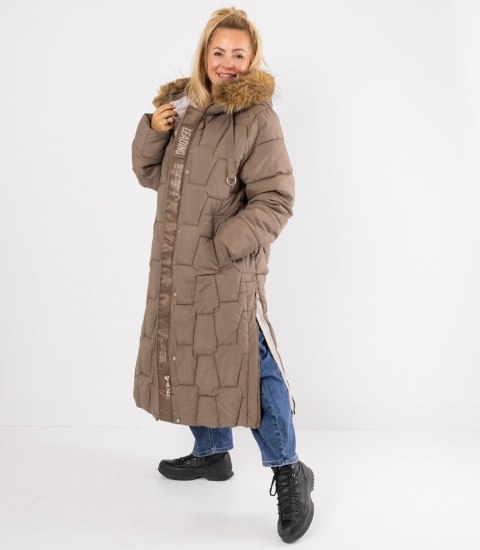 Długa kurtka pikowany płaszcz zimowy URBAN LONG PUFF PLUS SIZE (Brązowy) 7XL (54) Długa kurtka pikowany płaszcz zimowy URBAN LONG PUFF PLUS SIZE (Brązowy) 7XL (54)