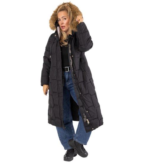 Długa kurtka pikowany płaszcz zimowy URBAN LONG PUFF PLUS SIZE (Czarny) 7XL (54) Długa kurtka pikowany płaszcz zimowy URBAN LONG PUFF PLUS SIZE (Czarny) 7XL (54)