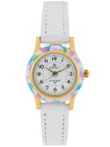 ZEGAREK KOMUNIJNY DZIECIĘCY PERFECT LP195-06 - biały/złoty + BOX