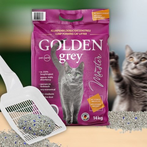 Golden Grey Master żwirek bentonitowy dla kota 14kg Golden Grey Master żwirek bentonitowy dla kota 14kg