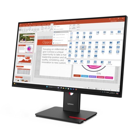 Lenovo ThinkVision T27-40 27" IPS FHD AG 4ms 300nits 120Hz HDMI, DP USB Webcam Eclipse Black Lenovo ThinkVision T27-40 27" IPS FHD AG 4ms 300nits 120Hz HDMI, DP USB Webcam Eclipse Black