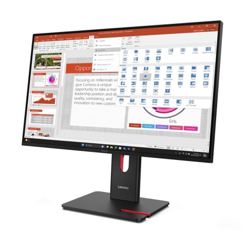 Lenovo ThinkVision T27-40 27" IPS FHD AG 4ms 300nits 120Hz HDMI, DP USB Webcam Eclipse Black Lenovo ThinkVision T27-40 27" IPS FHD AG 4ms 300nits 120Hz HDMI, DP USB Webcam Eclipse Black