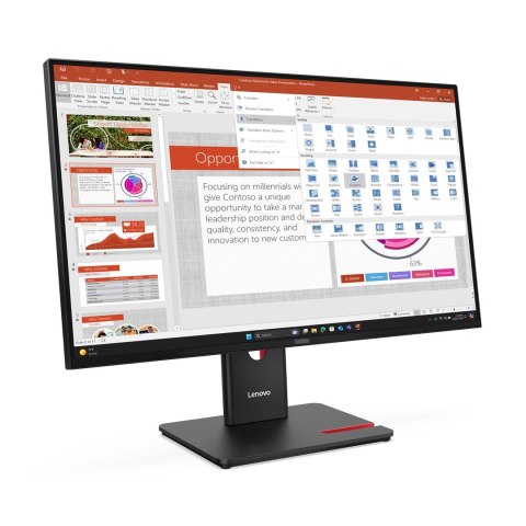 Lenovo ThinkVision T27-40 27" IPS FHD AG 4ms 300nits 120Hz HDMI, DP USB Webcam Eclipse Black Lenovo ThinkVision T27-40 27" IPS FHD AG 4ms 300nits 120Hz HDMI, DP USB Webcam Eclipse Black
