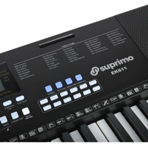 SUPRIMO EK611 - Keyboard elektroniczny edukacyjny, 61 klawiszy