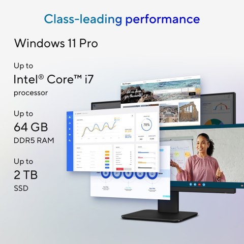 ASUS AIO P440VAK-BPC541X i5-13420H 23.8"FHD 250nits 100Hz AG 16GB DDR5 SSD512 Intel UHD Graphics WLAN+BT LAN Cam1080p W11Pro Bla