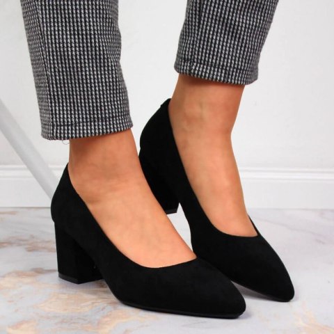 Czółenka na obcasie Sergio Leone W SK358A czarne