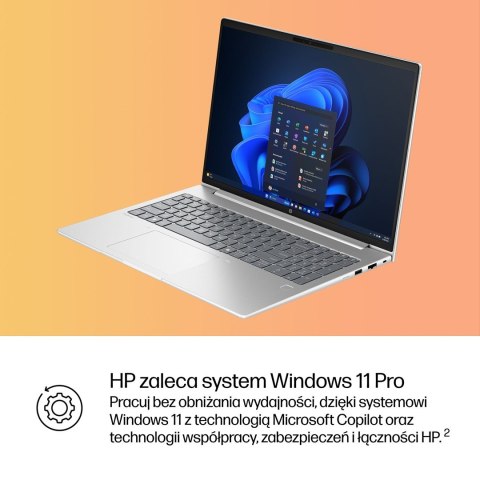 HP ProBook 4 G1i Ultra 7 255U 16.0"WUXGA IPS 300nits AG 24GB DDR5 5600 SSD512 Arc Cam1080p 56Wh W11Pro Pike silver 3Y OnSite