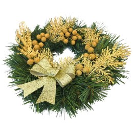 Wianek świąteczny na Boże Narodzenie stroik na drzwi stół dekoracja handmade 30cm