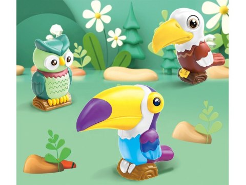 Zestaw kreatywny DIY - uformuj i pomaluj kolorowe Ptaki Dżungli ZA5756