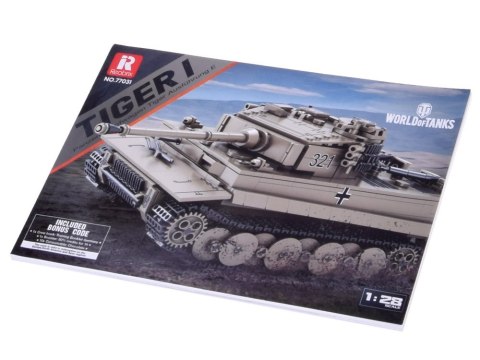 Klocki konstrukcyjne czołg TIGER I World of Tanks 1138ele 1:28 ZA5807