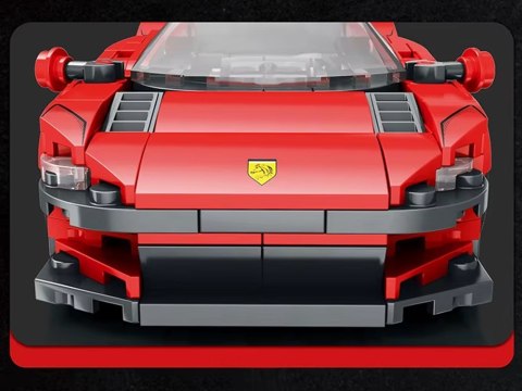 Klocki techniczne Futurystyczne auto CZERWONE drzwi unoszone 275-ele ZA5794