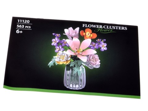 Klocki techniczne KWIATY 9 roślin - bukiet kwiatów polnych 563-ele ZA5896