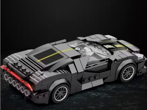 Klocki techniczne Sportowe auto CZARNE LUKSUSOWE hiperauto 298-ele ZA5785