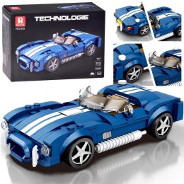 Klocki techniczne Sportowe auto NIEBIESKI klasyczny roadster 312-ele ZA5792