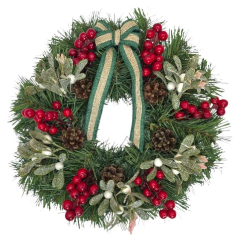 Wianek świąteczny na Boże Narodzenie stroik na drzwi stół handmade 30cm