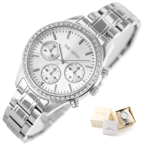 ZEGAREK DAMSKI PAUL LORENS - PL20020B-3C1 (zg569c) + BOX