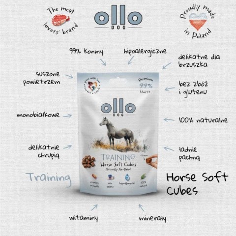 Ollo Air Dried Horse Cubes dla psa 80g