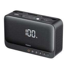 Jump starter Baseus Super Energy BS-CH013 4w1 600A z latarką / powerbankiem 6000mAh / kompresorem - czarny